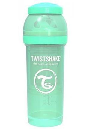 Бутылочка для кормления twistshake антиколиковая 260 мл, мятная (69865)1 фото