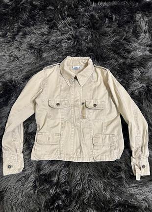 Куртка бежева джинсова gina benotti