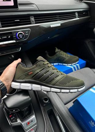 Легкие мужские зеленые кроссовки в сетку adidas climacool 🆕 адидас6 фото