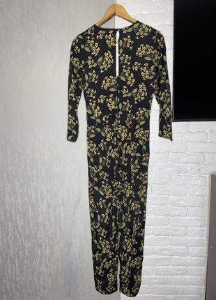 Комбинезон брючный комбез в цветочный принт topshop, s2 фото