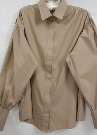 Бомбезная блуза с обьемными рукавами4 фото