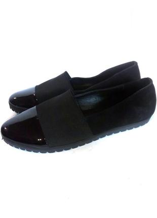 🥿🥿🥿 стильные туфли с резинкой на подъеме от бренда lorenzo, р.38 код t3868
