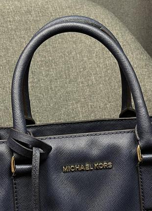 Оригінальна шкіряна сумка  michael kors dillon saffiano leather tote5 фото