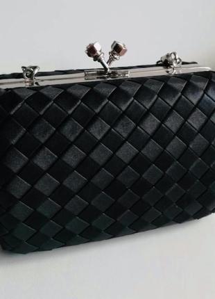 Клатч сумка сатинова атласна bottega veneta4 фото