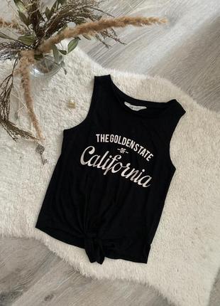 Топ, вкорочена футболка, майка h&m california