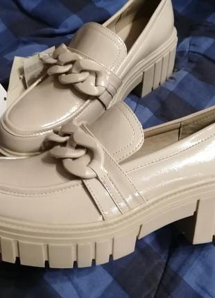 Новые женские брендовые туфли лоферы 39.5-40 р.3 фото