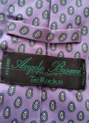 Брендовый шелковый мужской галстук классик angelo bosani, tie rack, италия