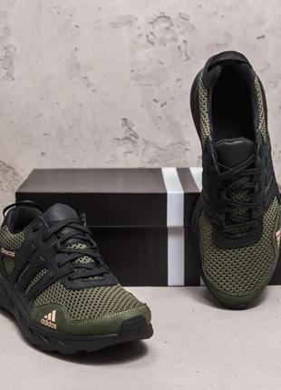 Кроссовки мужские adidas climacool olive кожа-сетка3 фото