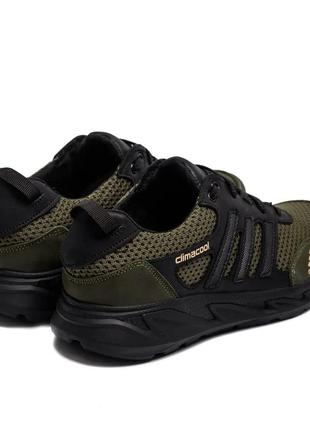 Кроссовки мужские adidas climacool olive кожа-сетка6 фото