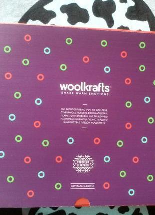 Плед шерстяной в клетку woolkrafts