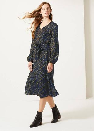 Нова гарна сукня міді з ремінцем віскоза