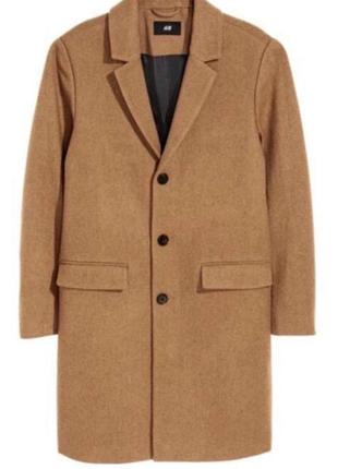 Пальто h&m шерстяное стильное актуальное тренд2 фото