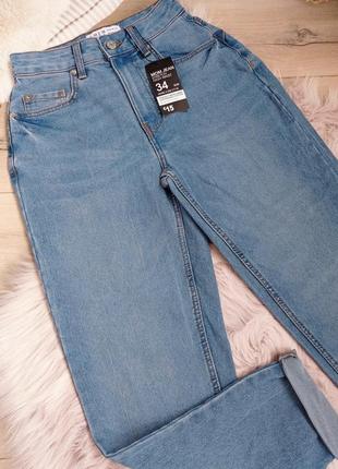 Нові жіночі джинси mom stretch high waist з високою посадкою від брендiв denimco & primark.2 фото