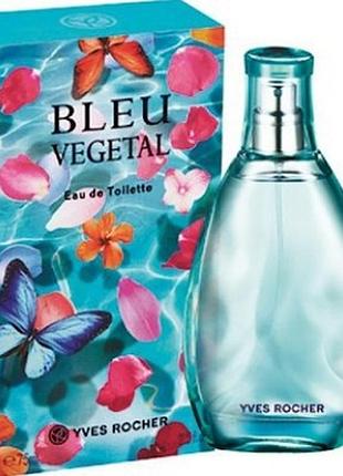 Нова туалетна вода bleu vegetal 75 мл yves rocher оригінал