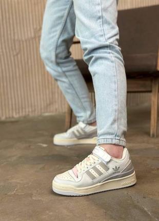 Кроссовки adidas forum white pink6 фото