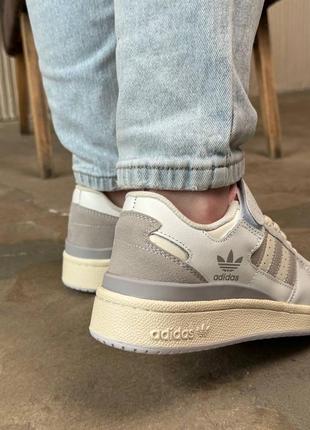 Кроссовки adidas forum white pink3 фото