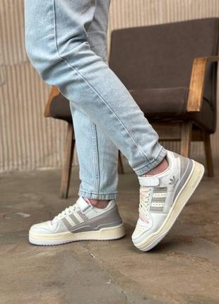 Кроссовки adidas forum white pink8 фото