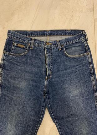 Вінтажні джинси wrangler чоловічі сині класичні штани2 фото