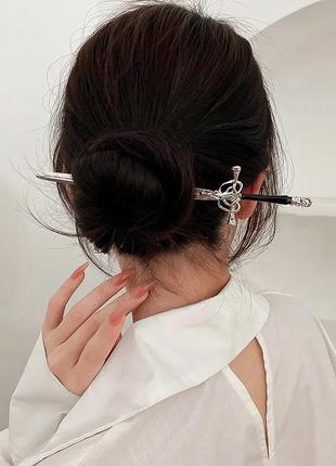 Каличка для волосся заколка меч для гульки пучка китайська паличка1 фото