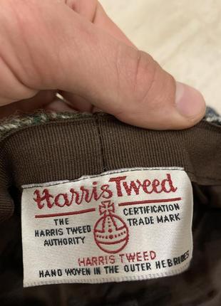 Твидовая кепка восьмиклинка жиганка harris tweed шерстяная6 фото