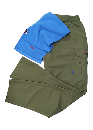 Чоловічі штани outdoor fjallraven khaki sweden