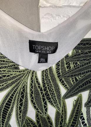 Брючний комбінезон комбез у тропічний принт topshop, m4 фото