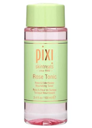 Увлажняющий тоник с розой pixi rose tonic - 100 ml