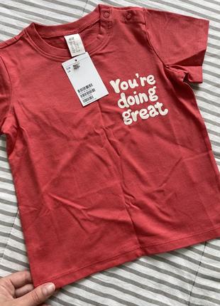 Футболка 1.5/2 года 92 см h&amp;m