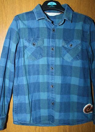 Рубашка на мальчика 6-7 лет mango