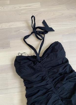 Дуже красиве міні чорне плаття9 фото