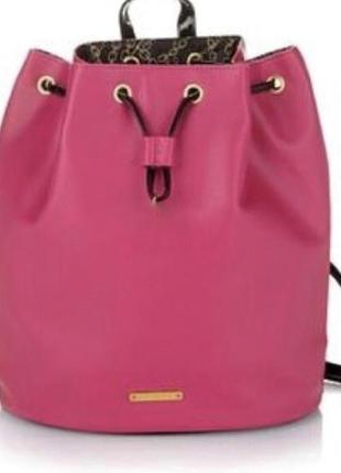 Яскравий рюкзак рожевий рюкзак портфель оригінал брендовий рюкзак неоновий juicy couture розовый пляжный рюкзак