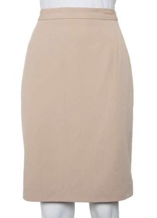 Бежевая юбка карандаш классическая юбка до колена шерстяная юбка кэмэл max mara оригинал винтажная юбка из шерсти юбка