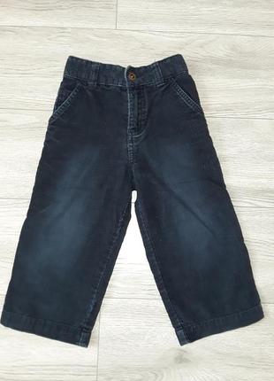 Вельветовые синие брюки cherokee