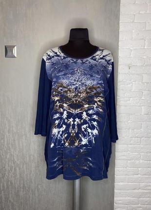 Подовжена блуза блузка великого розміру батал kingfield charles voegele , xxl 56-58р