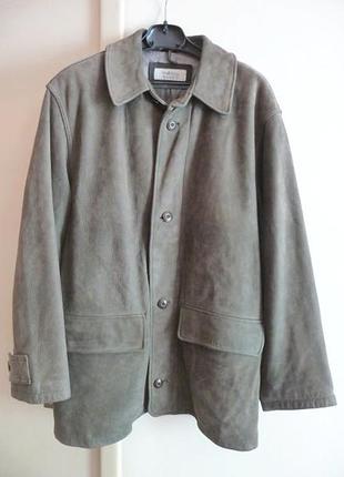 Велика утеплена шкіряна чоловіча куртка trapez. лот 612