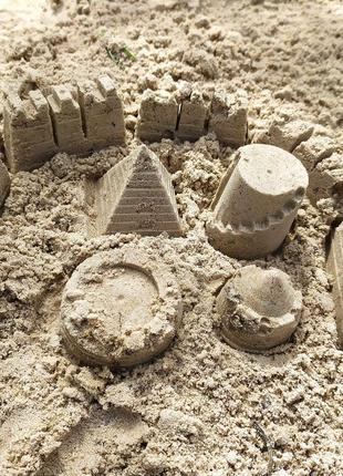 Силиконовый набор для песка (синий, крепость)2 фото