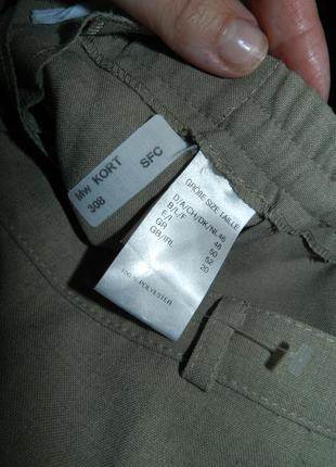 Лёгкие,зауженные,офисные,светло-оливковые брюки,большого размера,германия8 фото