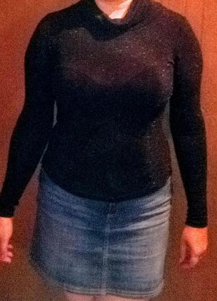 Гольф водолазка женская с люрексом  vernal paris t.u