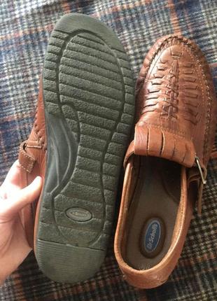 Чоловічі туфлі, фірми dr.scholl's, ззовні і зсередини з натуральної шкіри3 фото