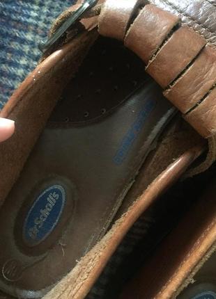 Чоловічі туфлі, фірми dr.scholl's, ззовні і зсередини з натуральної шкіри5 фото