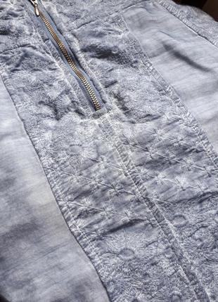 Вышитая хлопковая немецкая юбка simclan (размер 38)6 фото