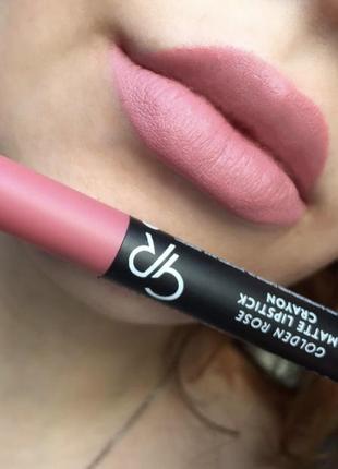 Помада-олівець для губ golden rose matte lipstick crayon 22