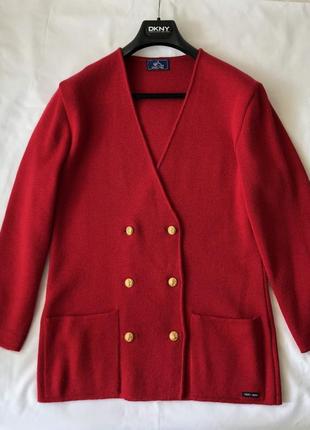 Жакет шерсть трикотаж. франция. винтаж