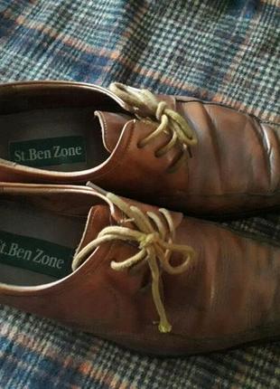 Фірмові чоловічі туфлі з натуральної шкіри.4 фото