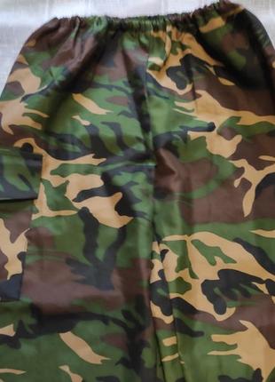 Карнавальный костюм брюки военного камуфляжного милитари на 9-10роков2 фото