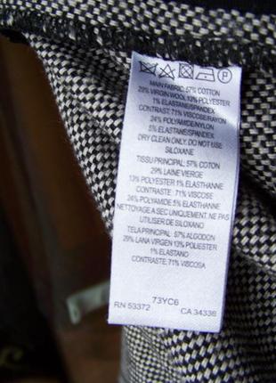 Серая юбка карандаш из смеси шерсти и хлопка french connection uk86 фото