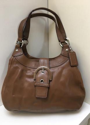 Шкіряна  сумка бренд coach