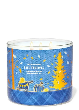 Ароматическая свеча bath and body works fall festival