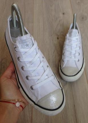 Кеды белые converse (оригинал) р. 35