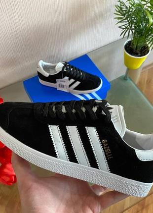 Adidas gazelle (черно-белые)